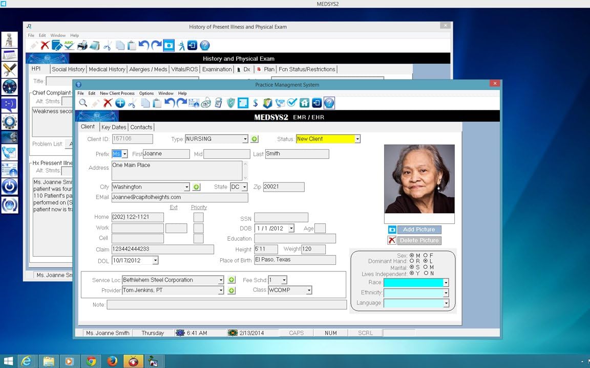 MEDSYS2 2014 Electronic Medical Records (EMR), Practice