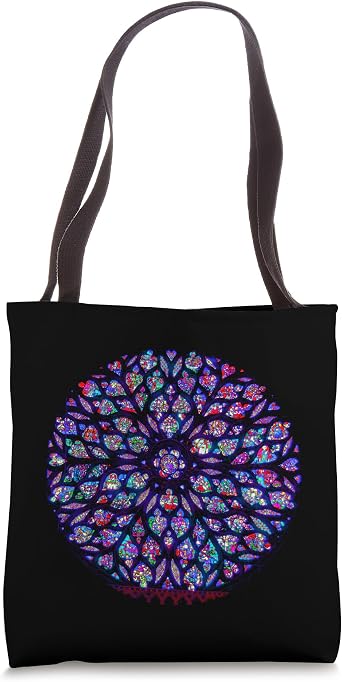 Stained Glass Rose Window, Sainte Chapelle, Paris Tote Bag