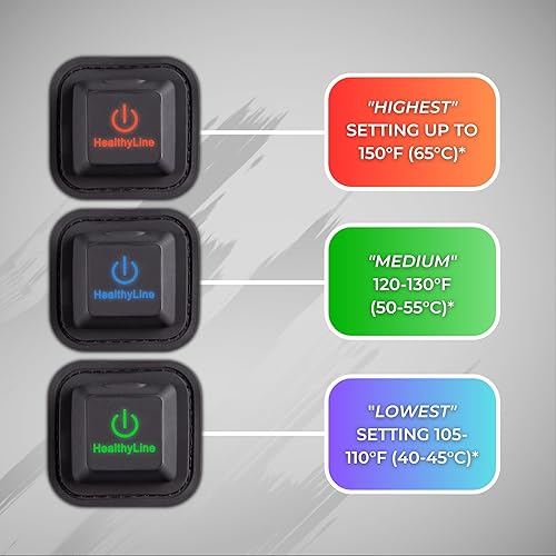 Miniatura 5 de Almohadilla térmica portátil de hombro infrarrojo lejano para aliviar el dolor, amatista caliente, inserto de piedras preciosas de turmalina,