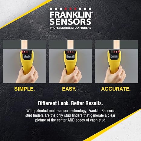 Franklin Sensors ProSensor M50 Stud Finder, 5-Sensor Wall Scanner | Wood & Metal Stud Detector, Made in The USA