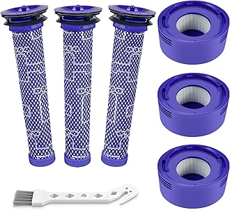 6 Pack Vacuum Filter Replacement Kit for V7, V8 Animal and V8 Absolute Cordless Vacuum, 3 Pre Filter, 3 Post Filter, Replaces Part # 965661-01 & 967478-01