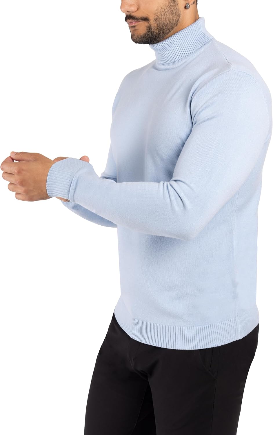 X RAY Mens Turtleneck, Soft Slim Fit Pullover Top, Basic Turtle Neck Sweater for Men