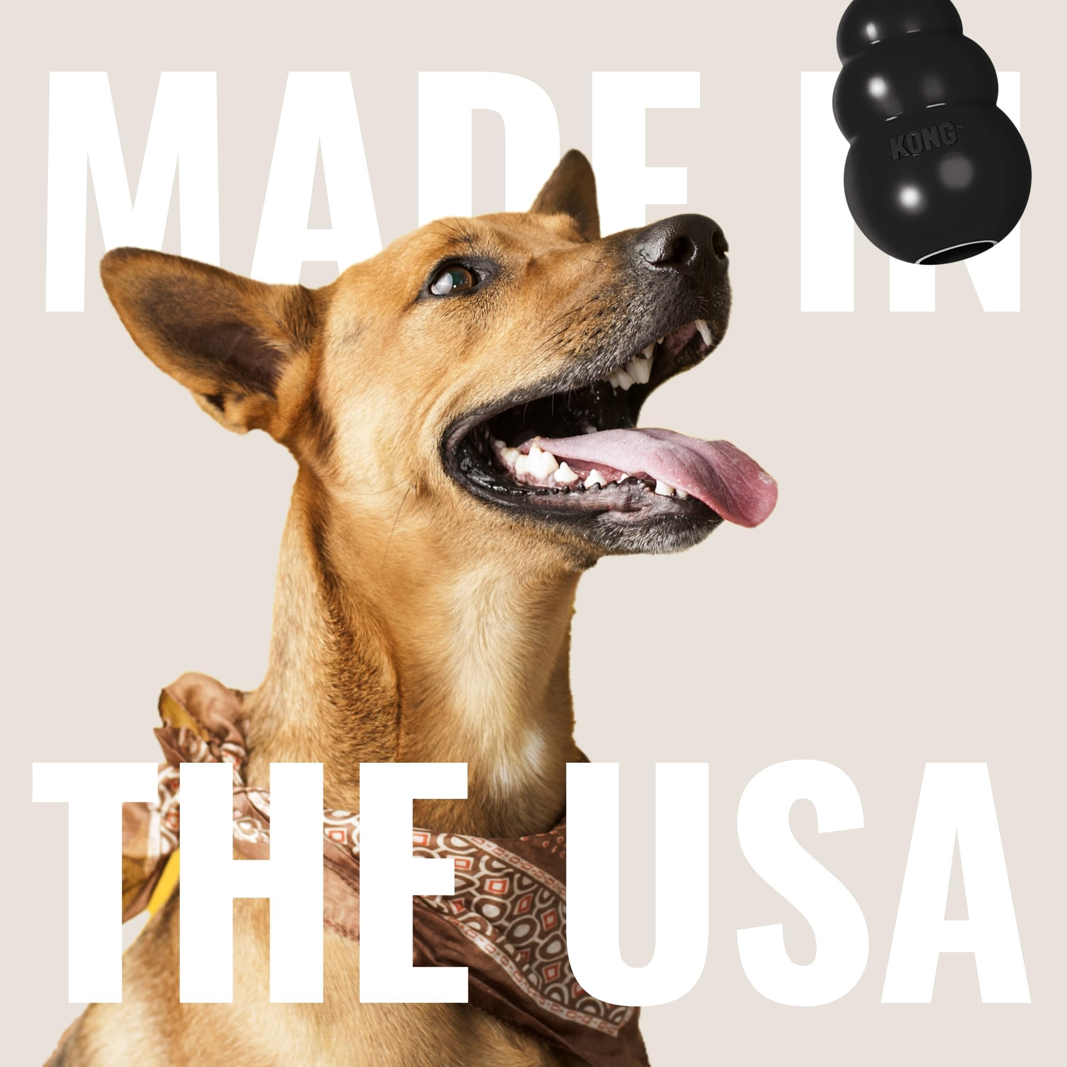 KONG Extreme Dog Toy - Giocattolo da recuperare e masticare, capacità di riempimento e rimbalzo irregolare per un tempo di gioco prolungato, materiale in gomma naturale più resistente, per masticatori