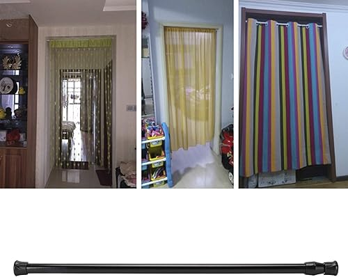 Miniatura 2 de Hecho de acero de alto carbono, la pintura horneada plplaaoo hace que la superficie sea suave y limpia, lo que evita que cada barra de cortina se