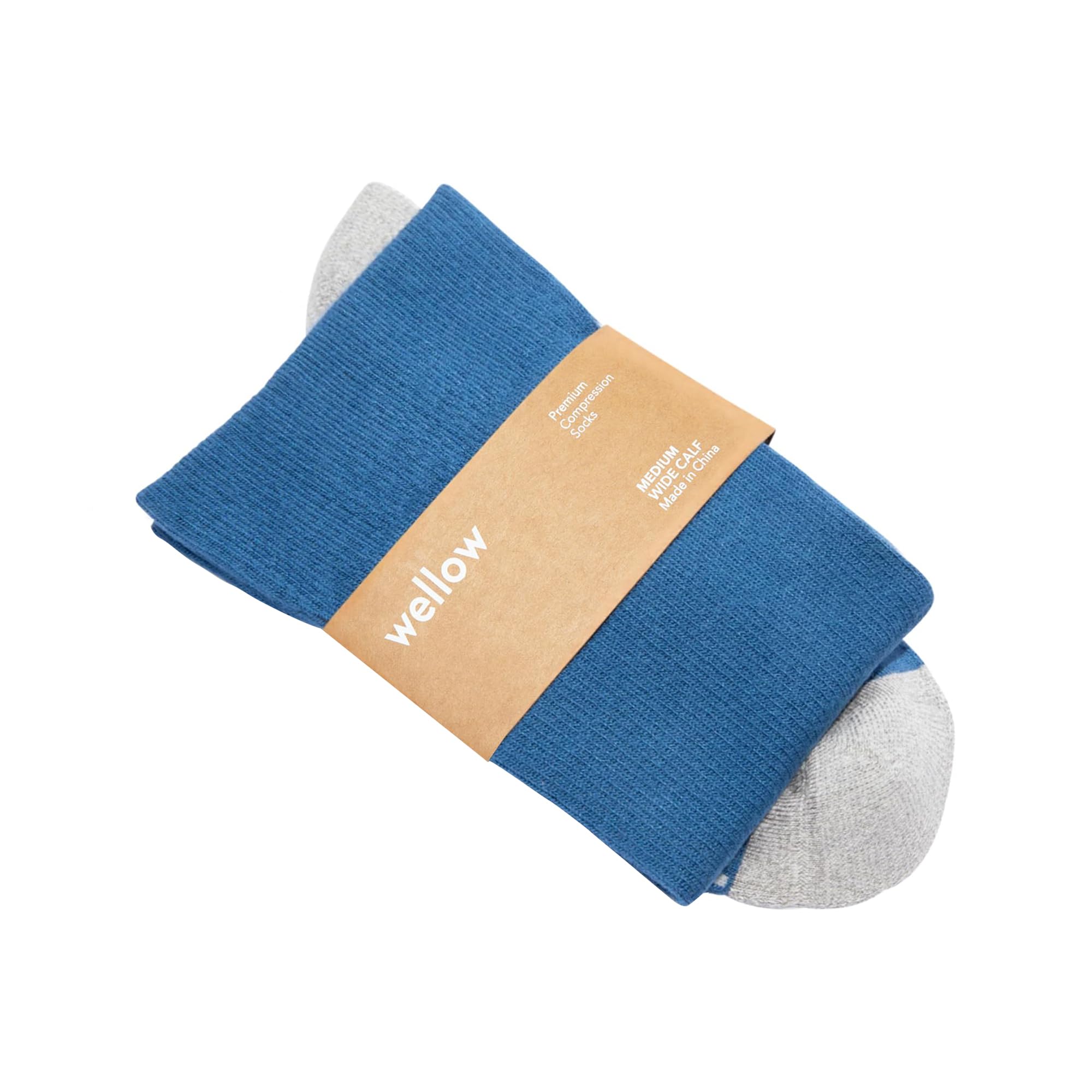 Wellow Wide Calf Knee High Compression Socks 18–25 mmHg