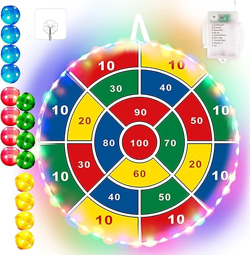 Juego de mesa de dardos para niños, 29 pulgadas, juegos de mesa con 16 bolas de palo, juegos de verano para interiores y exteriores, juegos para