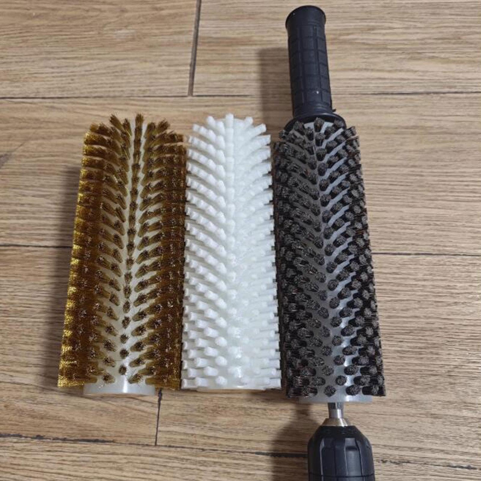 Qianly Kit Spazzola per Cera da Snowboard, Spazzola a Rullo, Spazzola Rotante