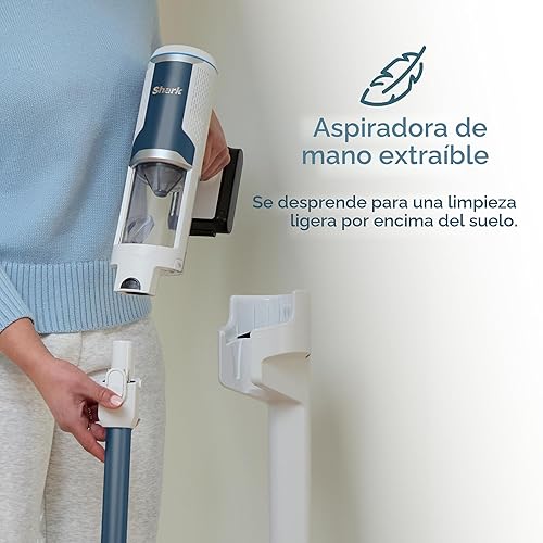 Miniatura 5 de Shark Aspiradora inalámbrica limpia y vacía Aspiradora inalámbrica ligera con sistema de vacío automático, filtro HEPA, portátil, recargable,
