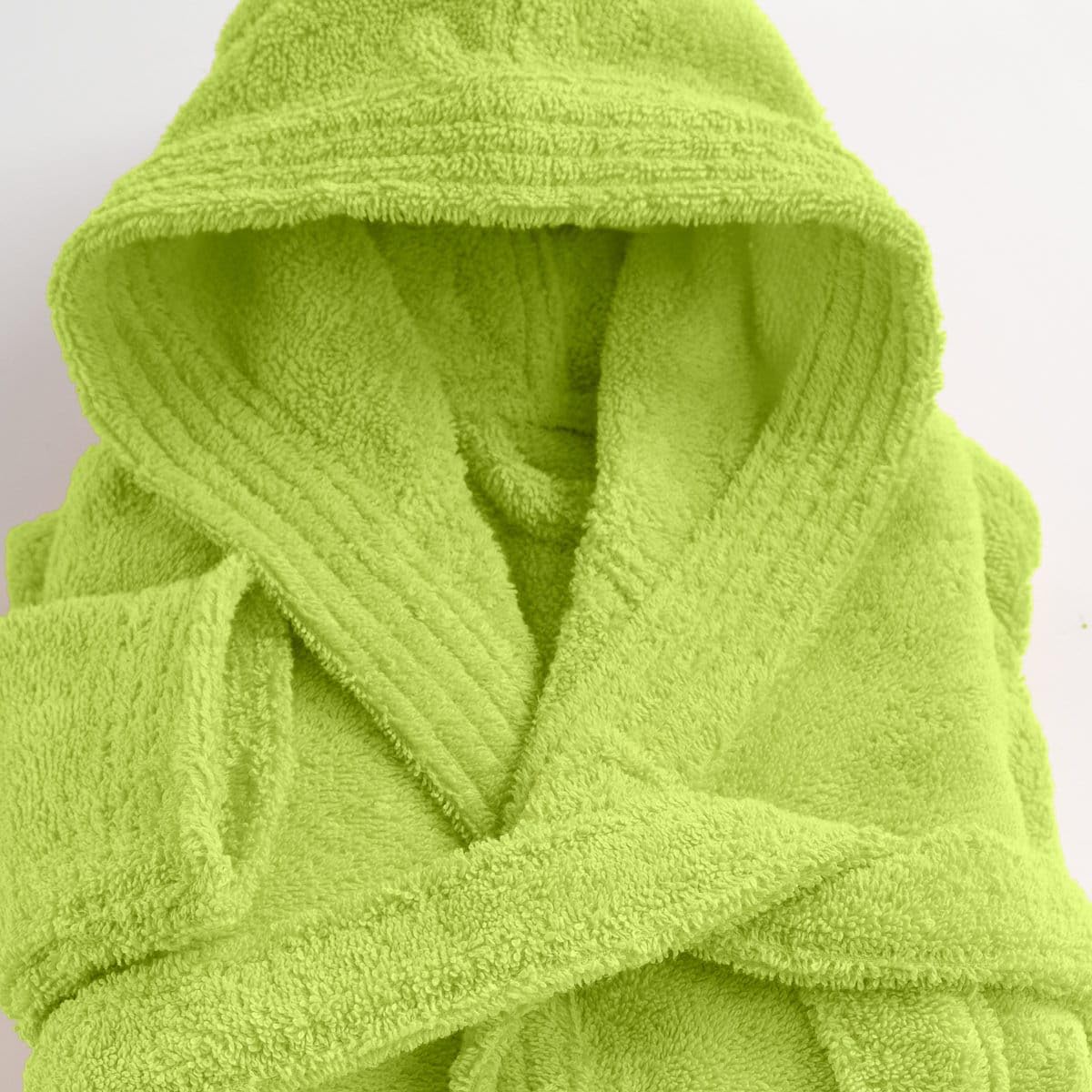 Albornoz infantil con capucha de algodón con rizos de esponja de Cocoon – Gris – 12 años