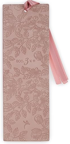 Miniatura 260 de Christian Art Gifts - Separador de piel sintética con cinta de satén y verso bíblico inspirador para mujeres y hombres, Marrón - Proverbios 31 Mujer