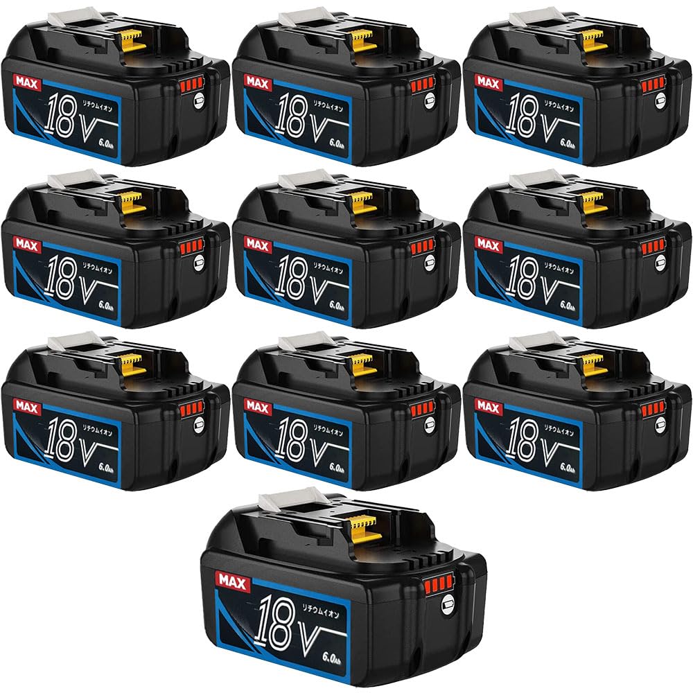 Amazon.co.jp: 互換 マキタ 18v バッテリー 10個セット bl1860b  