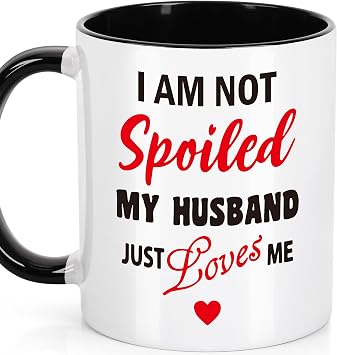 LEJIAJINW Wife Gift from Husband, Best Wife Ever Funny Coffee Mug for Her | Christmas Stocking Stuffers for Wife, Anniversary Birthday Gift for Her, Romantic Valentines I Love You Gifts, Just Because