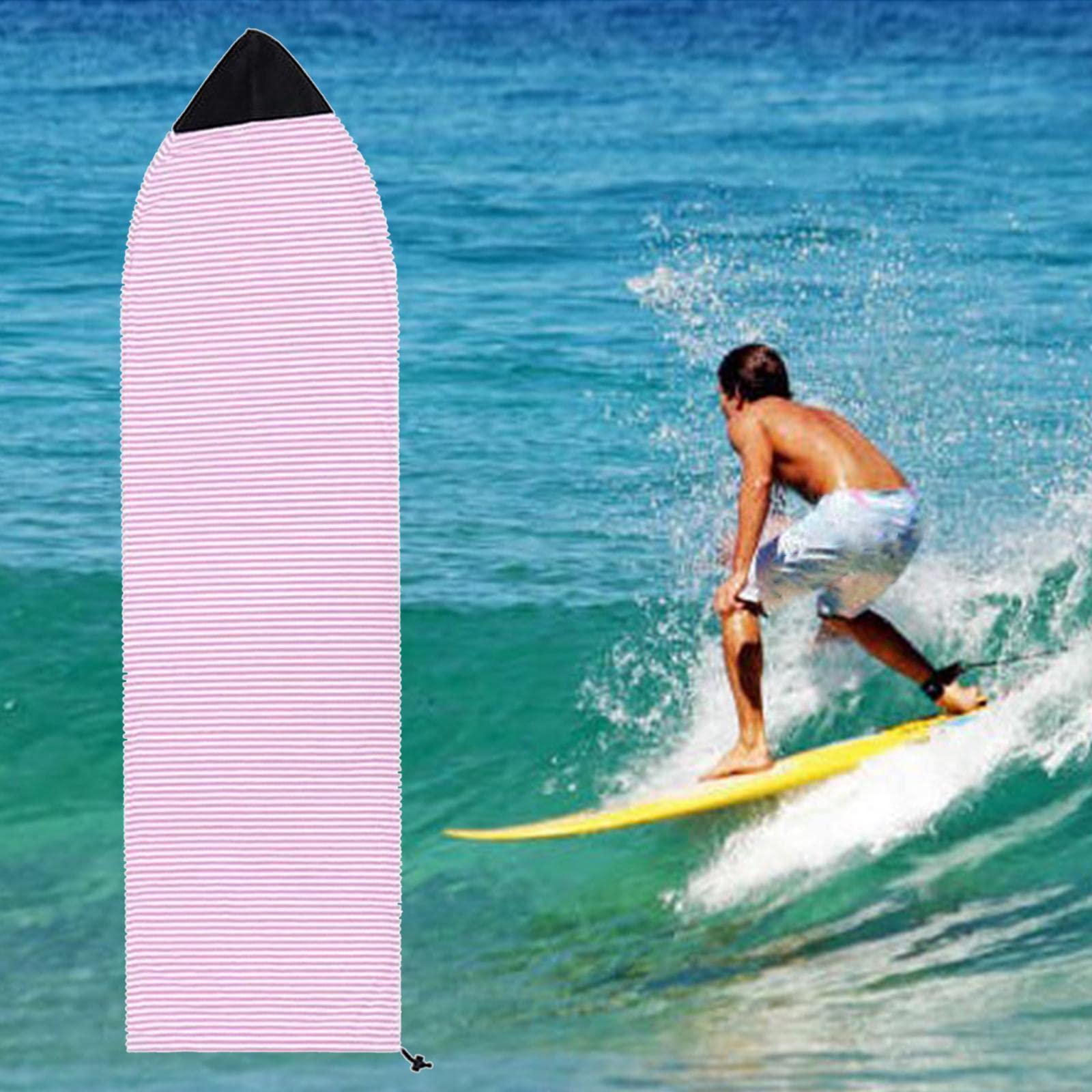 Funda para Tabla de Surf Bolsa Protectora con Cierre de Cordón Cubierta Ligera para Tablas Y Accesorio de Surf Adecuada para Uso en Almacenami,