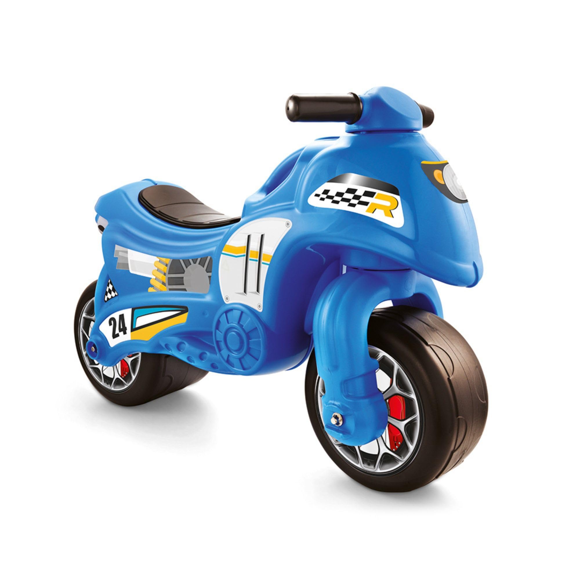 "Dolu Toddler Push Powered Motorcycle Indoor and Outdoor Ride On Balance Kids Play Toy Bike with Handlebars and 2 Large Rubber Wheels, 70 x 26.5 x 49 cm; 3 Kilograms, wheel size: ?12 Inches, Blue"