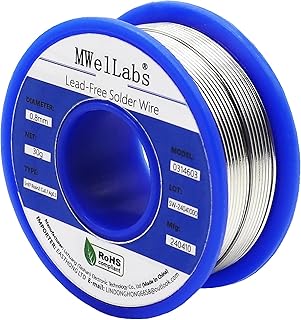 MWelLabs Solder Wire 0.8mm Lead Free Solder w...,