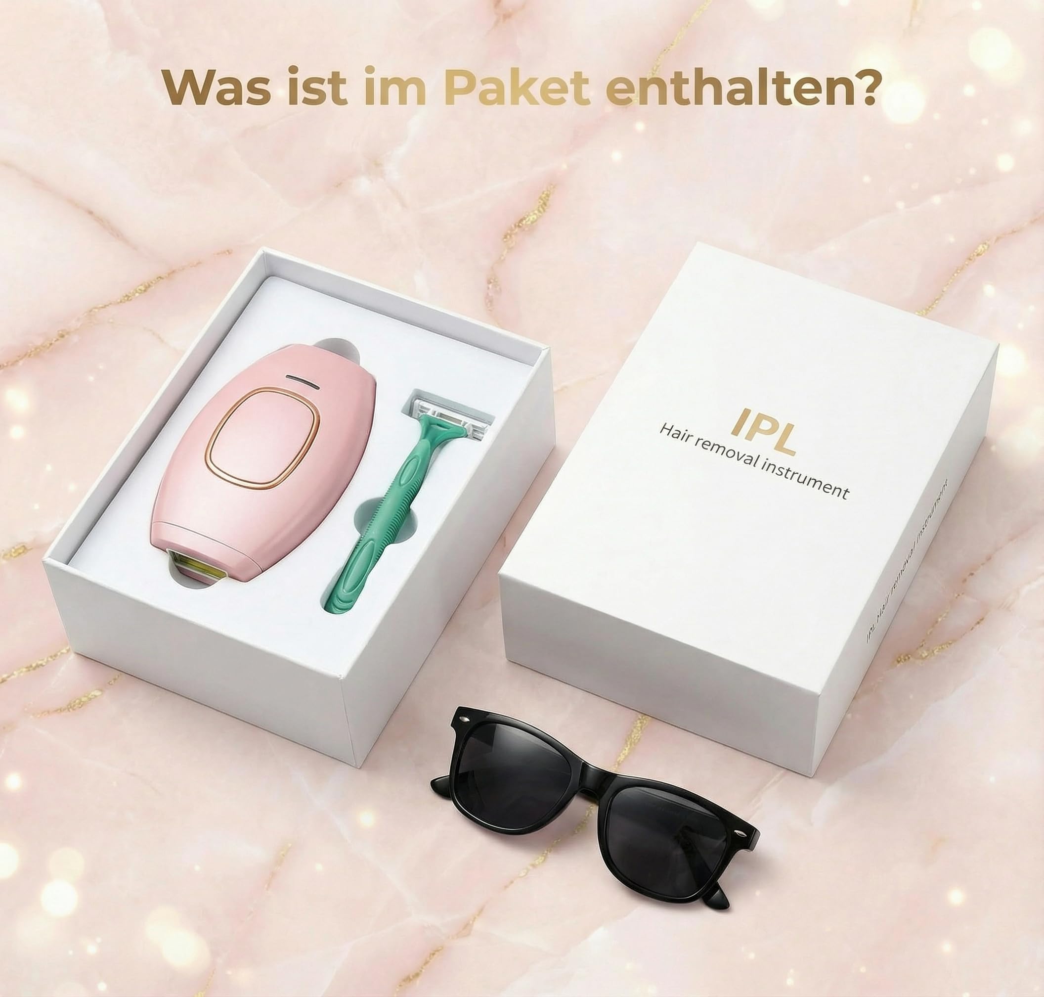 Loop Von Solippy-Effektives IPL Gerät zur dauerhaften Haarentfernung für Frauen und Männer – Ideal für Beine, Arme und Gesicht (Weiß 470nm-1100nm)