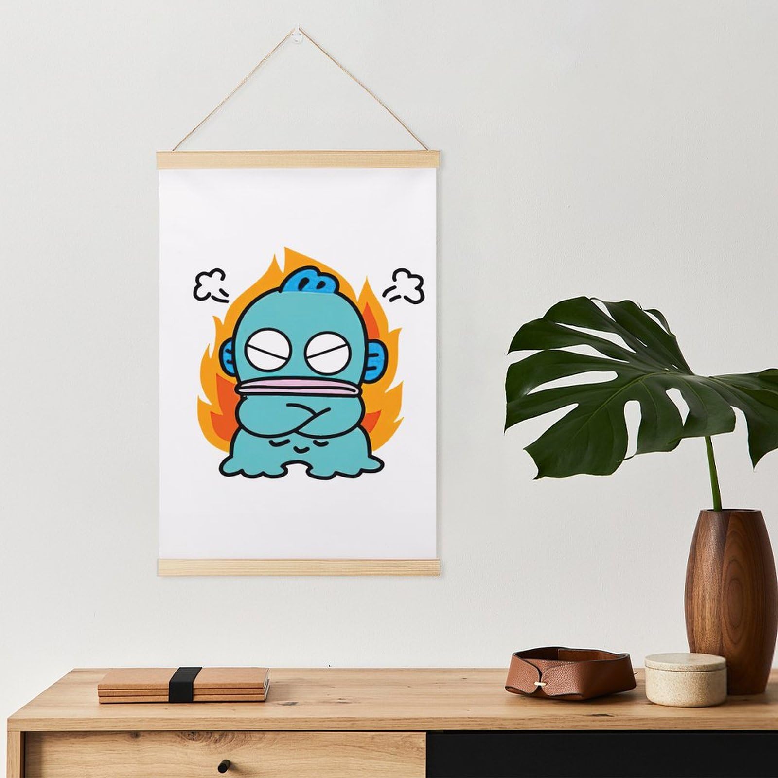 新商品油絵 壁掛け額付約40cm*80 玄関 Amazon.co.jp: ハンギョドン かけ絵 ポスター アートパネル 壁