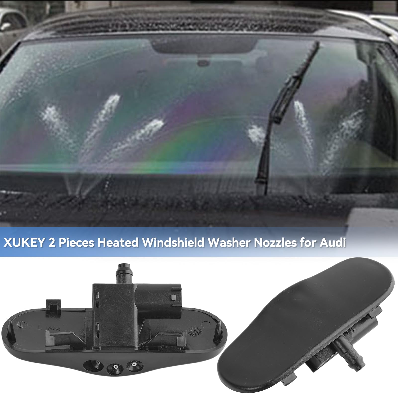 Pack 2 Buses De Lave-Glace XUKEY Pour Renault Clio MK2 1998-2005 - Pulvérisation Parfaite Et Installation Facile