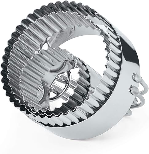 Vista 29 de HULISEN Juego de cortador de galletas (5 piezas/juego), cortador de galletas redondo con asa, herramientas profesionales para masa para hornear