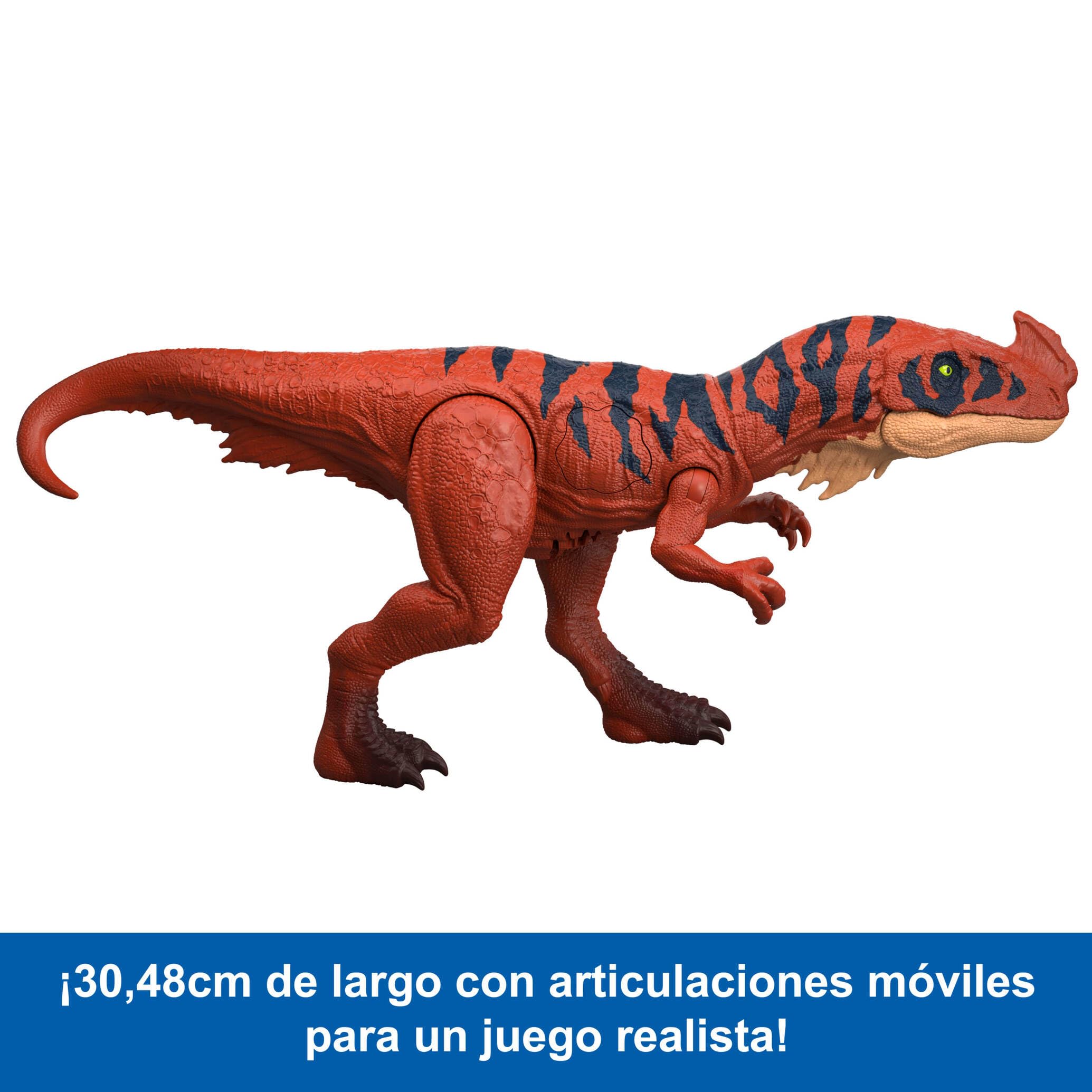 Mattel Jurassic World Rugido Salvaje Figuras de Dinosaurio con Ataque de mordisco en múltiples direcciones y Sonido, Juguete articulado, Juego Digital (Las Especies Pueden Variar), JKL76
