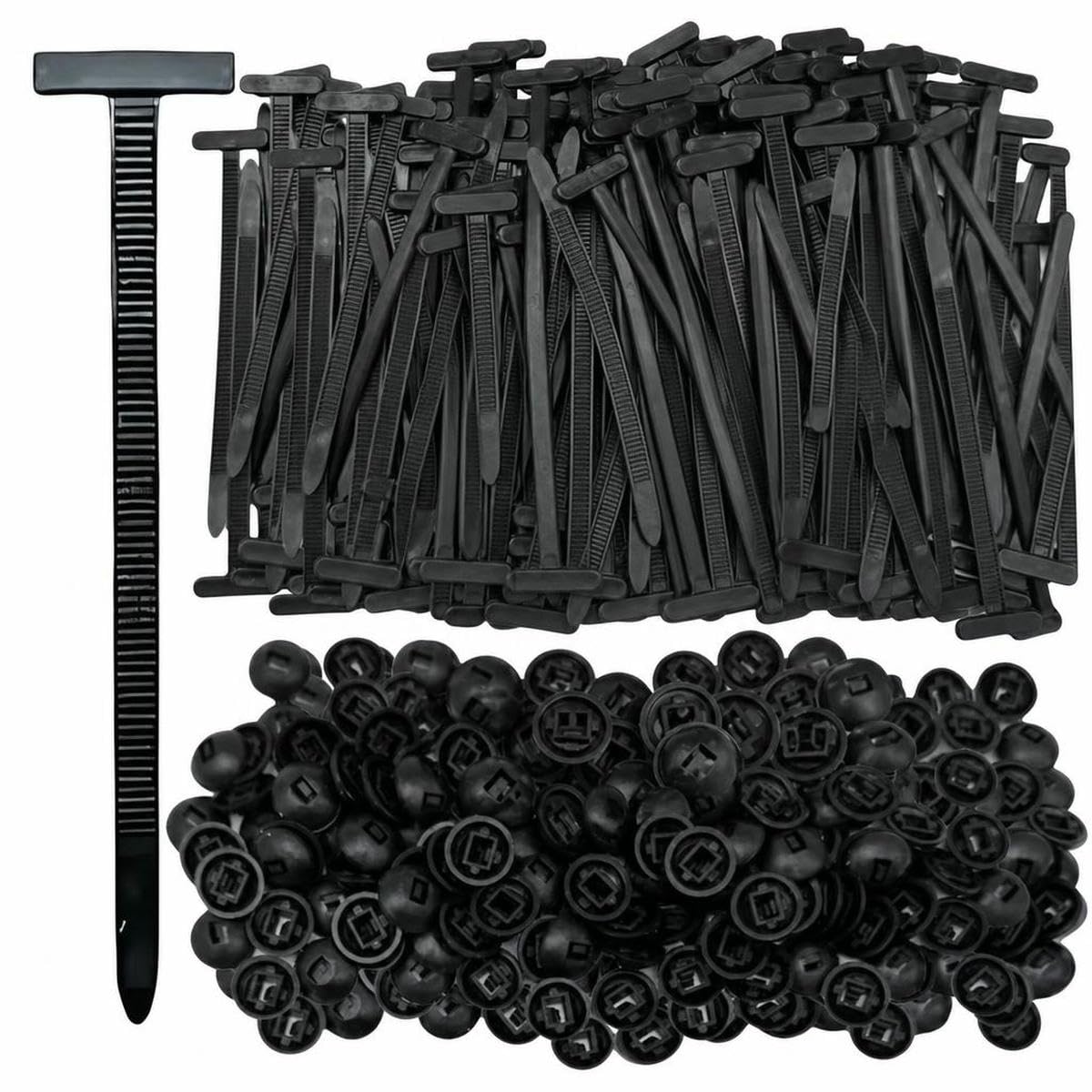 Bsguz 10Set- (20Pcs) Self-Locking Cable Ties Buckle Auto Parts Fastener Nylon Universal Cable Ties Multi-Purpose Mounting Tools For Vehicles