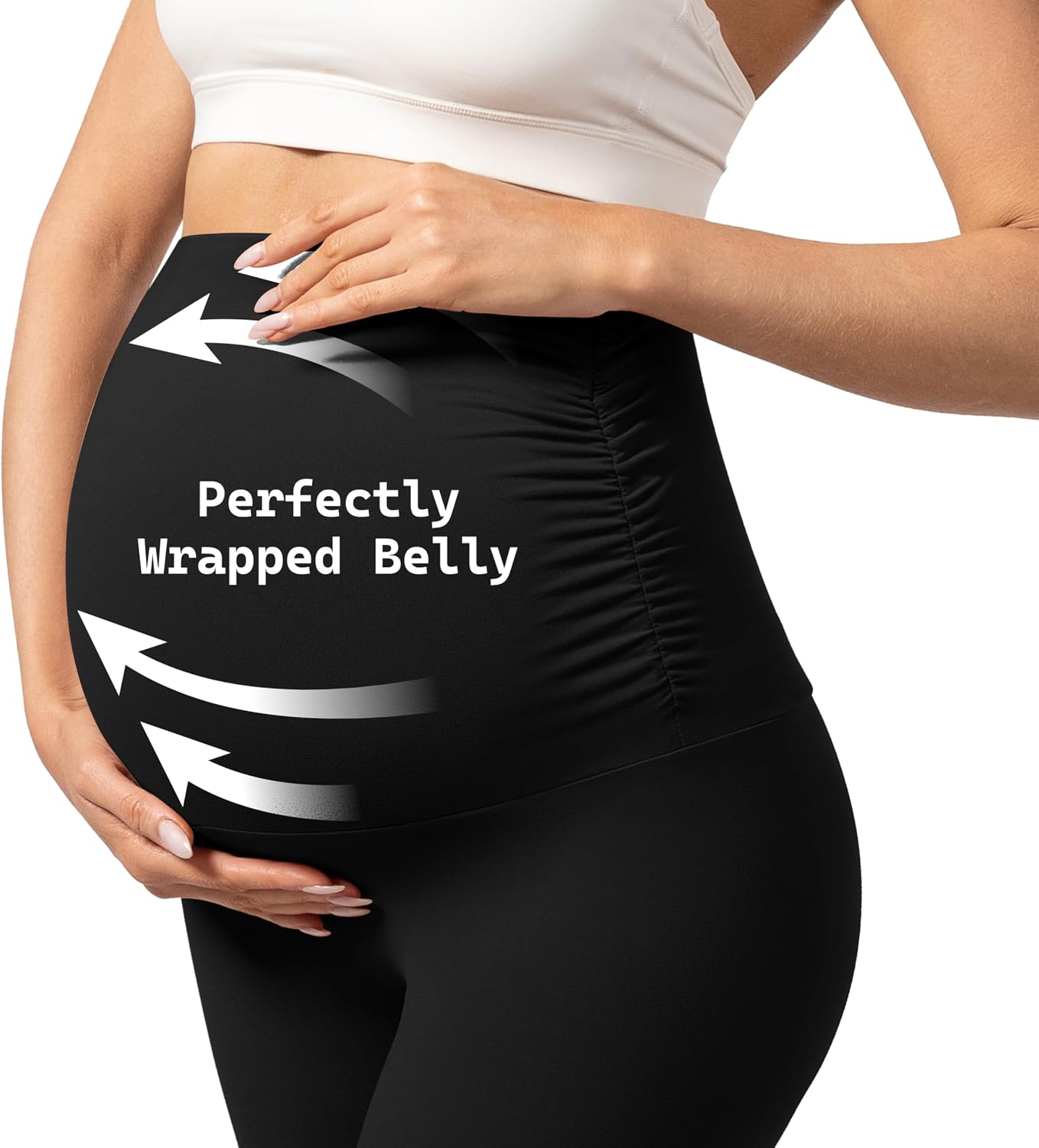 Maternity Leggings for Women Over The Belly Buttery Soft Pregnancy Yoga Pants Active Wear Workout Tights