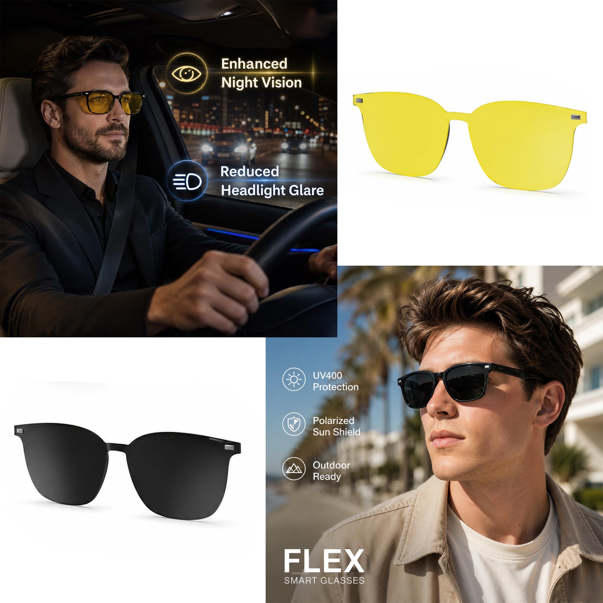 Gafas inteligentes con audio Bluetooth, lentes fotocromáticas y antiluz azul, gafas de sol UV400, control táctil, marco TR90 impermeable