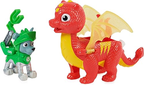 Miniatura 17 de Paw Patrol, Rescue Knights - Juego de figuras de acción de jade Marshall y Dragón, juguetes para niños a partir de 3 años Marshall y Dragon