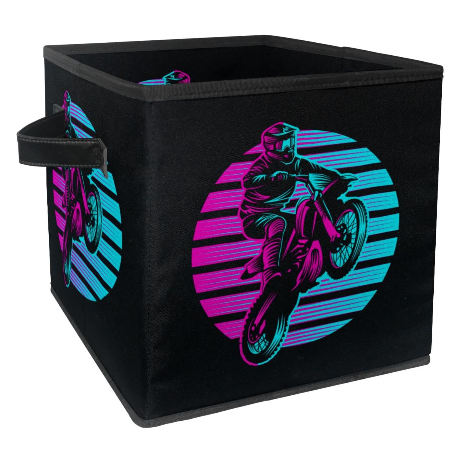 Boîte de rangement pliable panier en tissu cube pour maison et placard