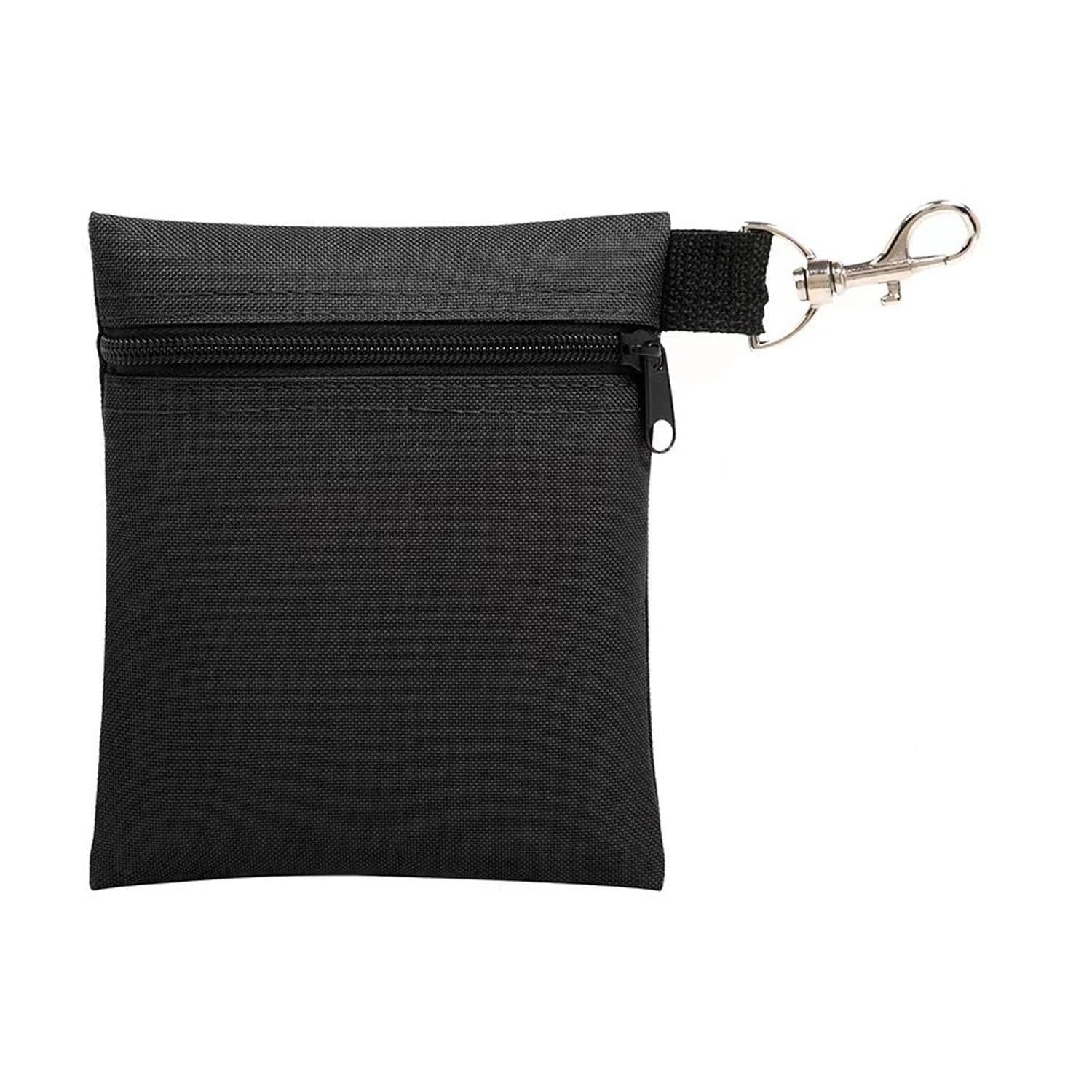 1Unidad Bolsa de Golf con Cremallera y Mosquetón de Metal - Organizador de Tees y Bolas Compacto - Accesorio Duradero para Hombres y Mujeres