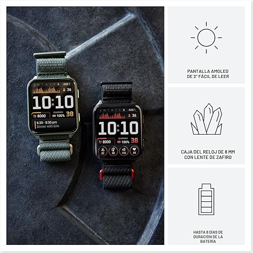 Miniatura 3 de Garmin® Venu® X1, reloj inteligente GPS delgado y ligero, pantalla AMOLED, características avanzadas de salud y fitness, musgo con fondo de caja de