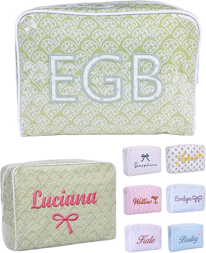 Gift Idea: Personalized Waterproof Makeup Pouch for Her