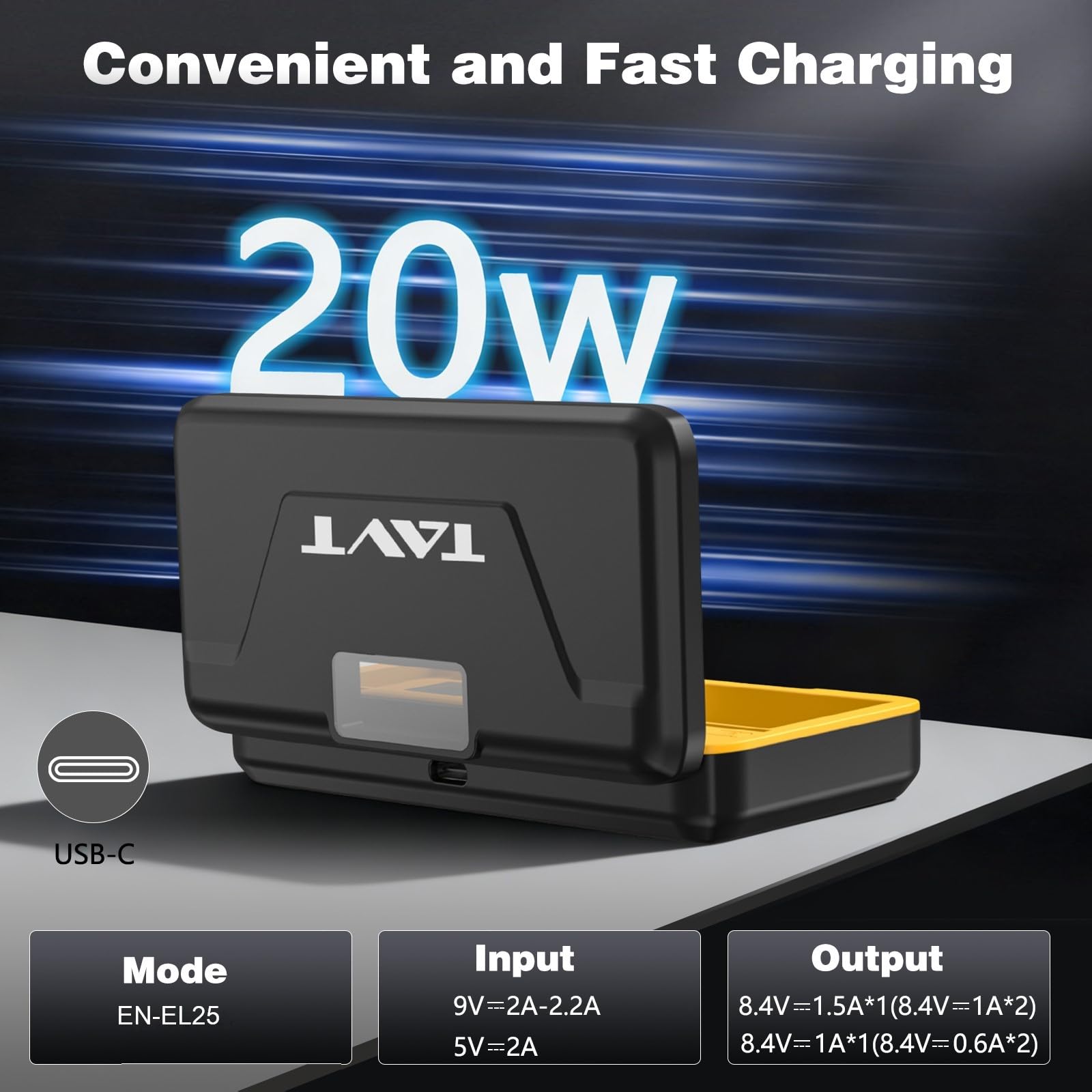 Lot de 2 Batteries et Chargeur EN-EL25 pour Nikon ZFC, Z30, Z50, Z50 II