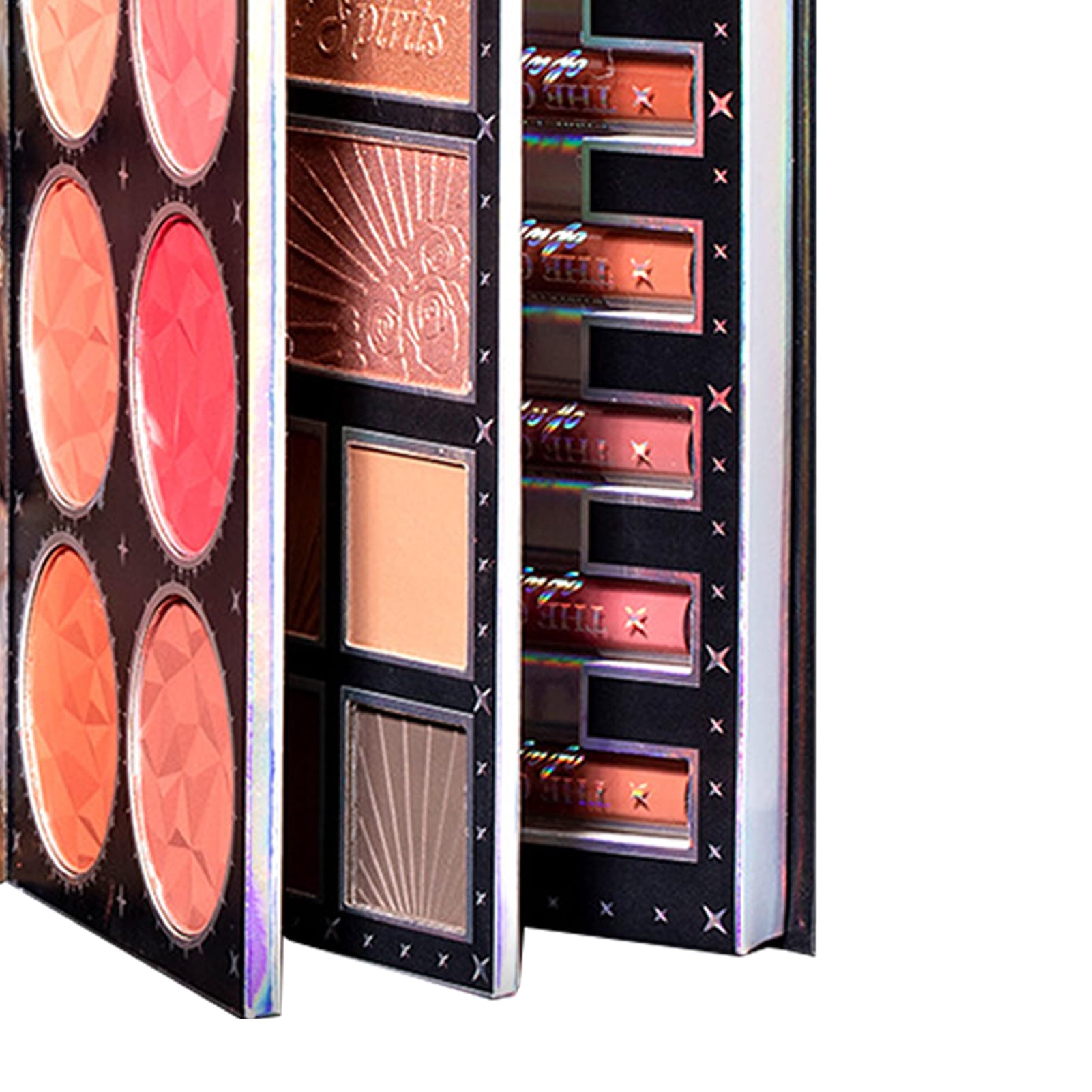 Makeup Buch Palette Lidschatten 48-Farben Buch-Stil | Glitzer Rouge Gesichtspalette Für Tägliche Reisen Urlaub Hochzeiten Geburtstage Verabredungen Hochzeitsevents