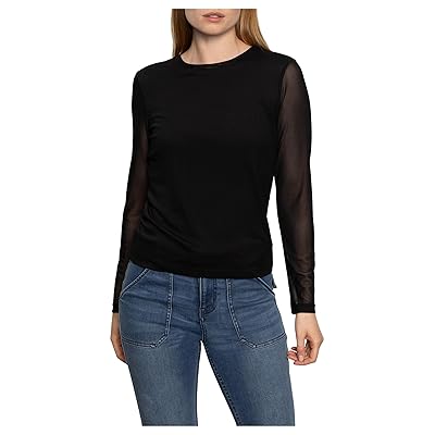 Sanctuary Long Sleeve Perfect Mesh T Shirts Women