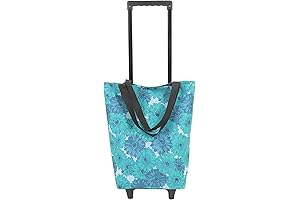 Premium Tote Bag with Wheels and Retractable Pull Handle