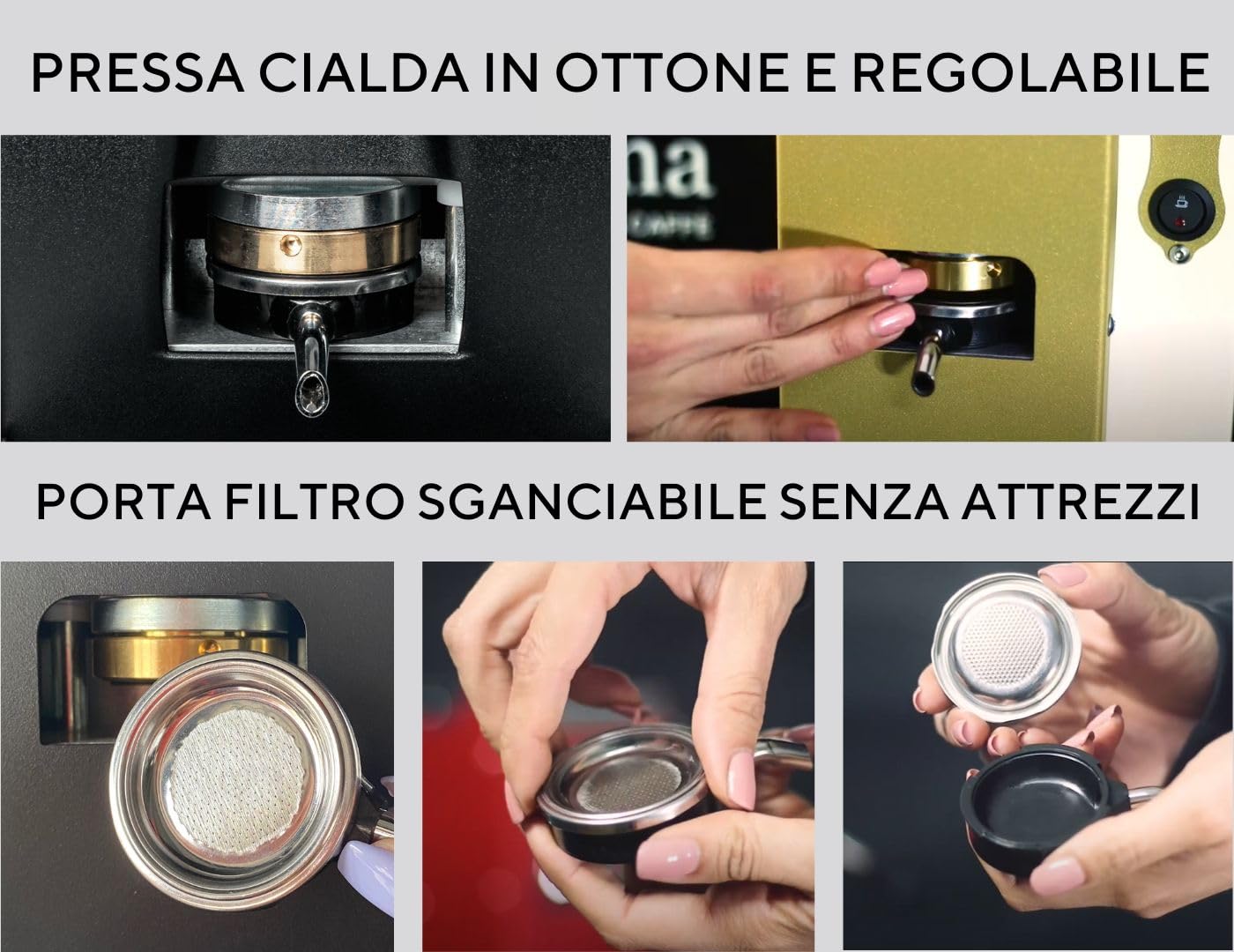Aroma Plus+ Ocean Macchina caffè espresso cialde ESE 44 (Blu)