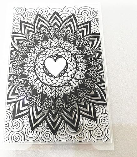 Miniatura 10 de Kisses Love - Sellos transparentes con diseño de corazón, bendiciones, palabras, flores, sello transparente, sellos transparentes para decoración de