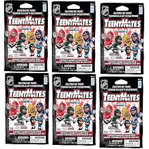 Teenymates Party Animal 2021 NHL 8 Hockey Figures Gift Set, Party Set, 6 Mystery Packs