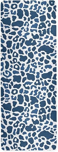 Miniatura 1 de Blue Leopard Yoga Mat Non Slip Thick Kids Eco Friendly Rubber Workout Foldable Yoga Mat Women Exercise