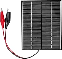 Vista 1 de Panel solar de 2 W y 12 V, cargador de panel solar de polisilicio, sólido, resistente al viento y a la nieve para luces solares de césped, luces