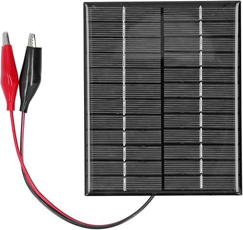 Panel solar de 2 W y 12 V, cargador de panel solar de polisilicio, sólido, resistente al viento y a la nieve para luces solares de césped, luces de