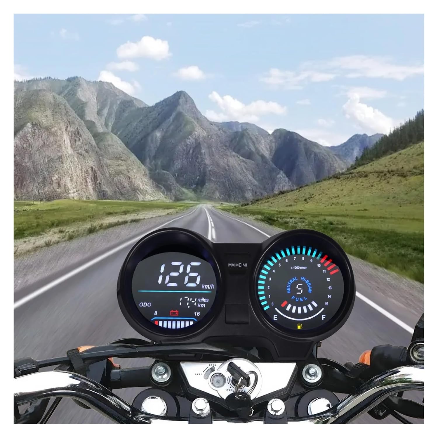 Brazil 150 Universal Speedometer RPM Meter Digital Board Motorcycle Instrument Electronics