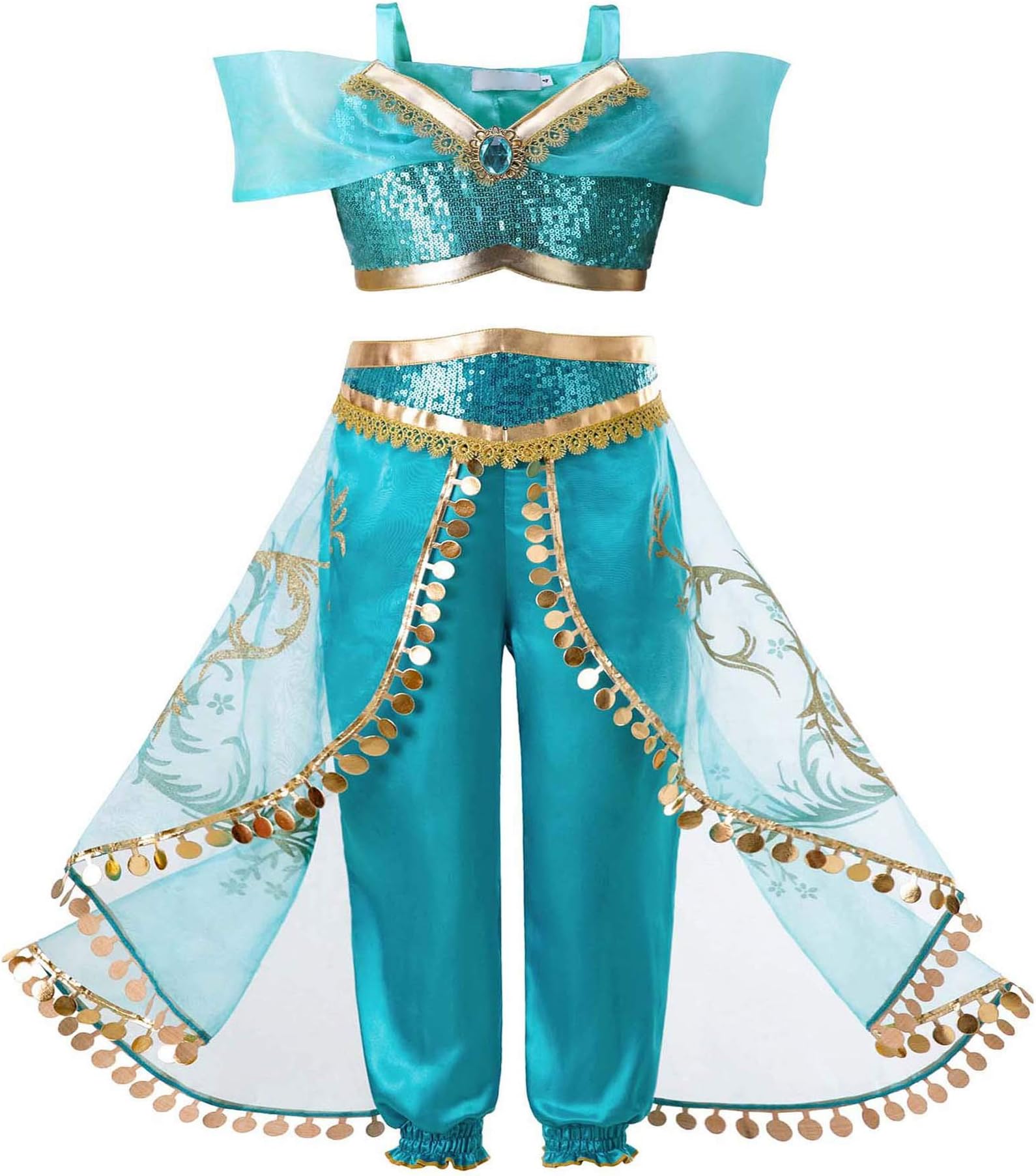 Girls Arabian Princess Dress Up Costumes Halloween Party Fancy Dress