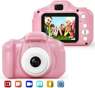 Mini 1080P Dijital  ocuk Kameras , 2.0  n  Ekran, Pembe