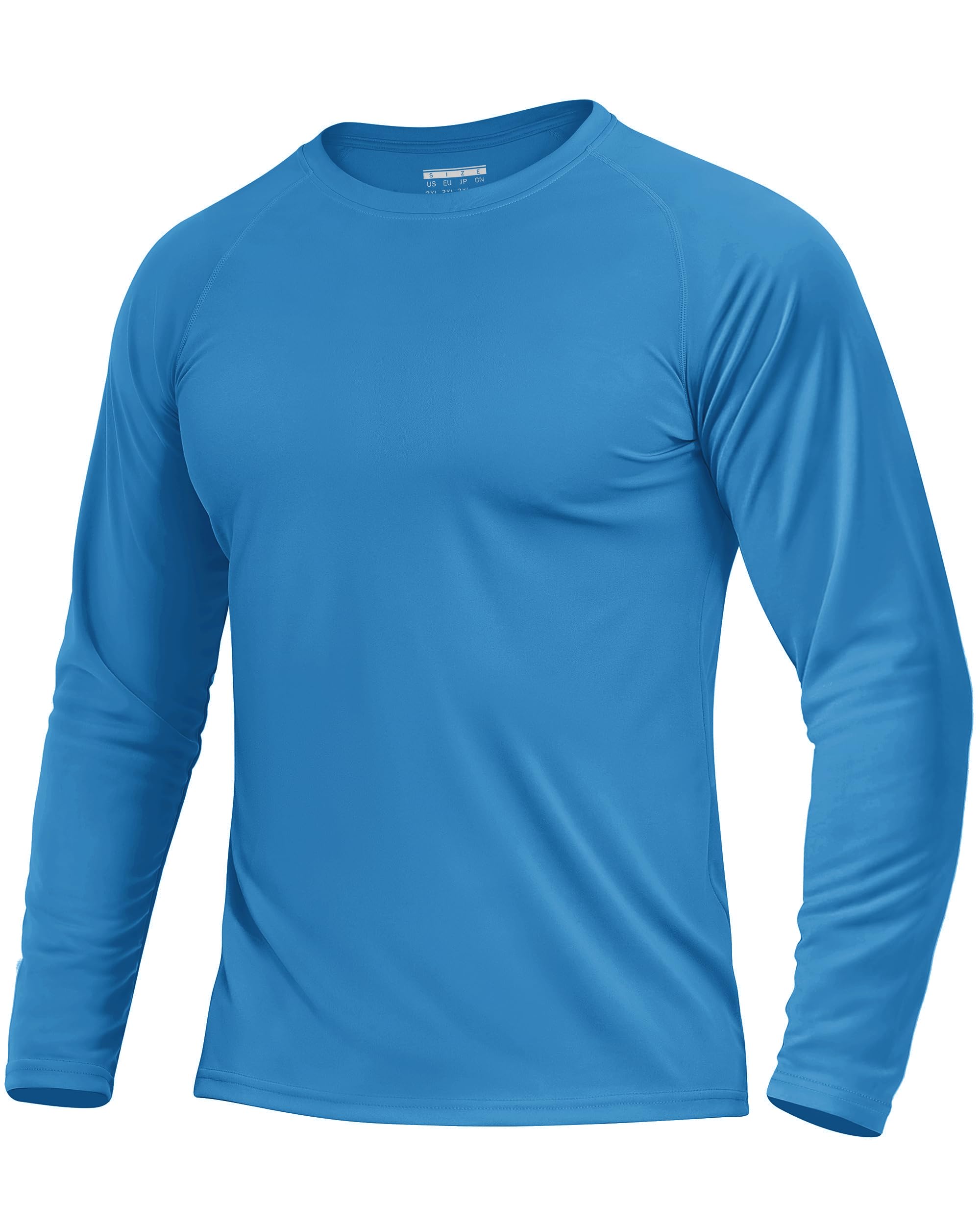 Boladeci Men's UPF 50+ Sun Protection UV SPF Shirts Long Sleeve Lightweight Quick Dry Swim T-Shirts Rash Guard