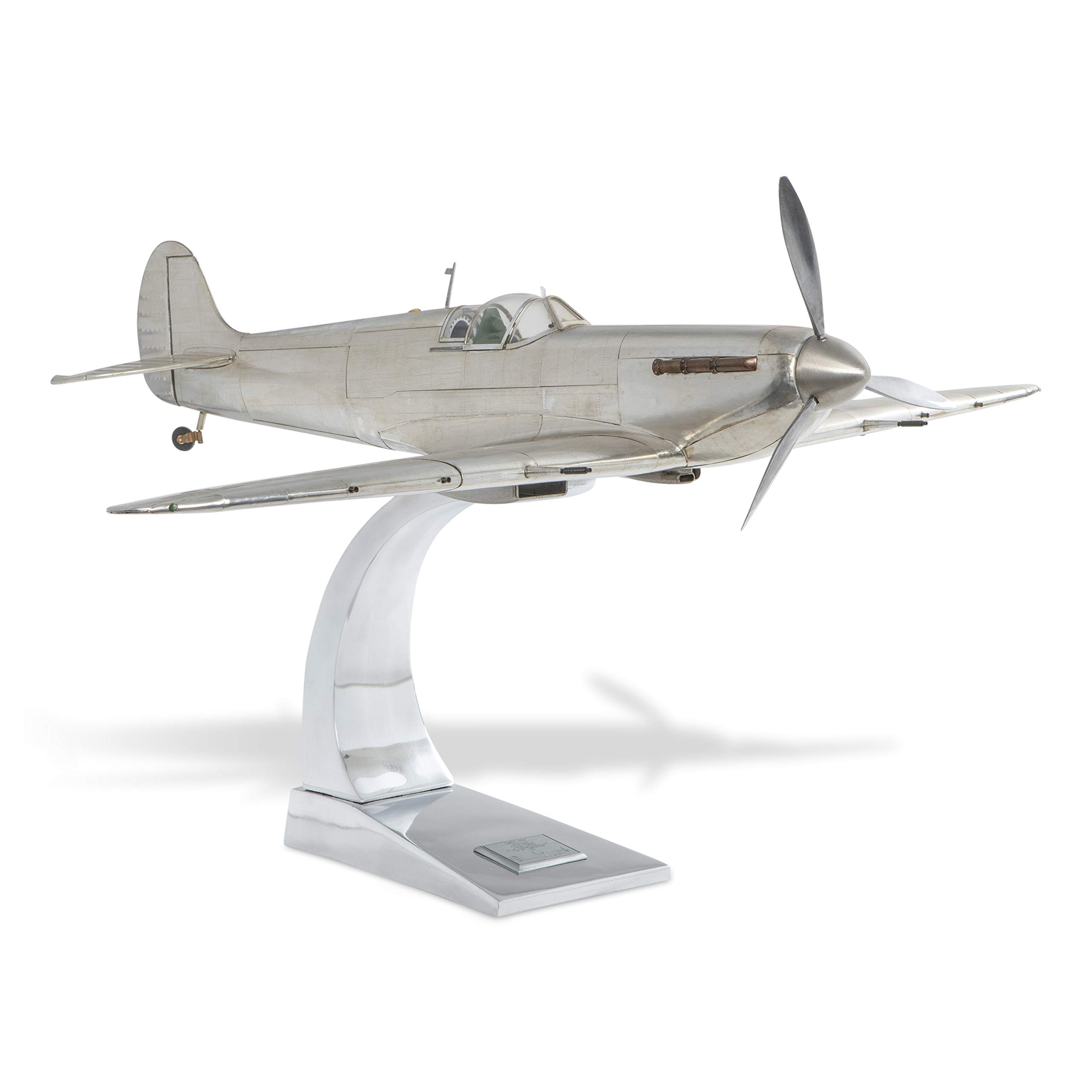 Authentic Models Brillibrum Modellflugzeug Supermarine Spitfire Plus Ständer Detailgetreu Metall Groß Flugzeug Bausatz Indoor Geschenke Geschenkidee