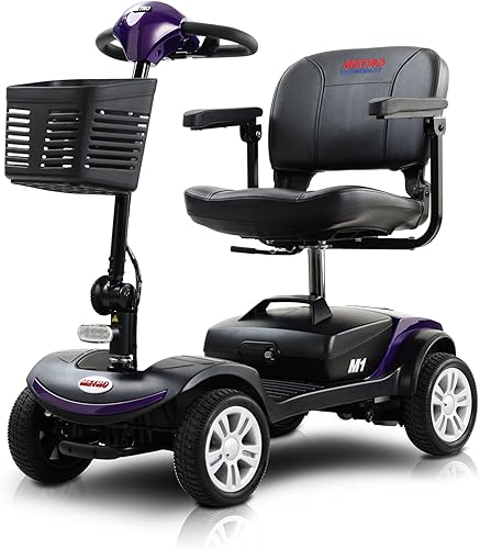 Metro Mobility Patinete eléctrico de 4 ruedas para adultos, 300 libras de capacidad, scooters motorizados de movilidad para personas mayores,