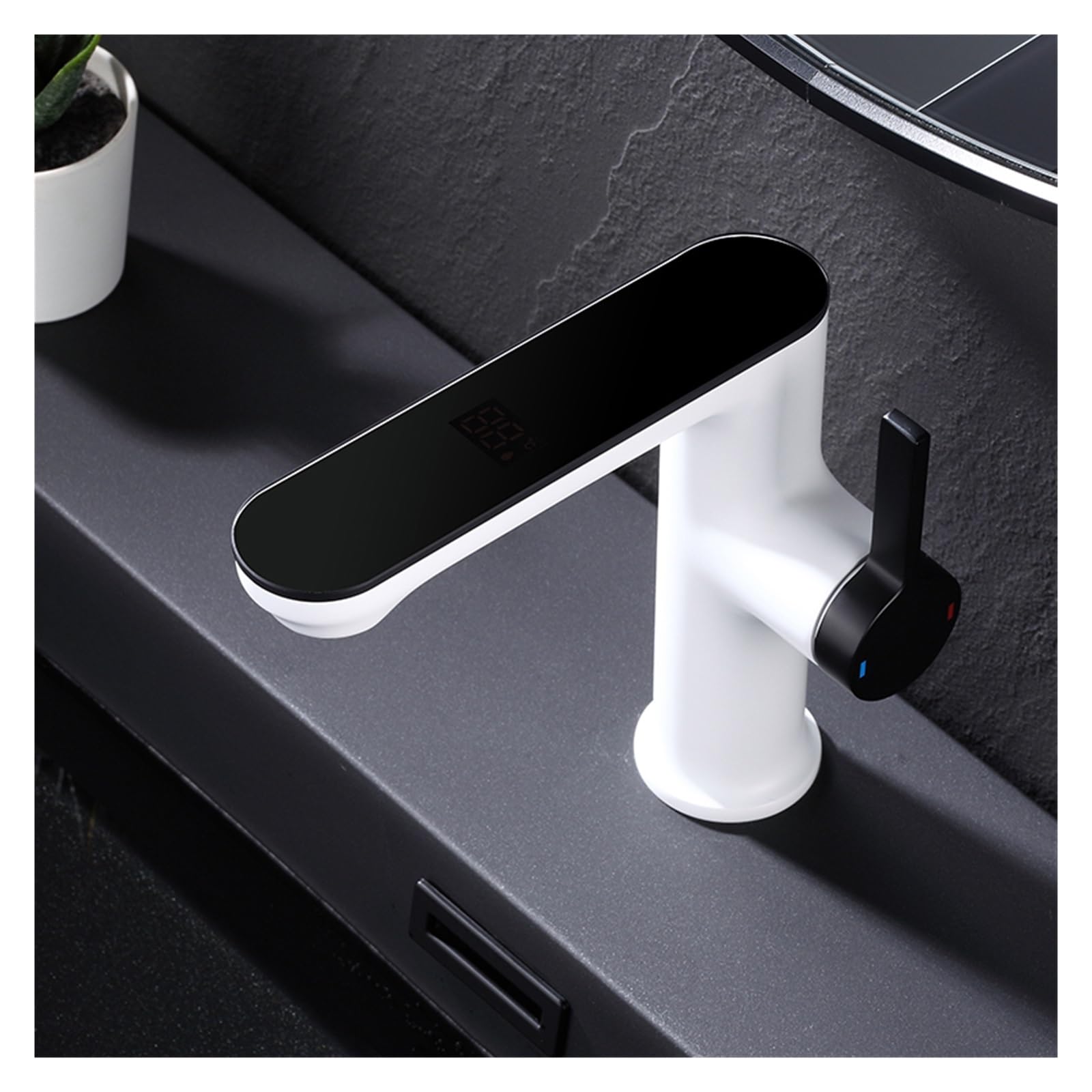 Mitigeur de salle de bain numérique luxe robinet lavabo eau chaude