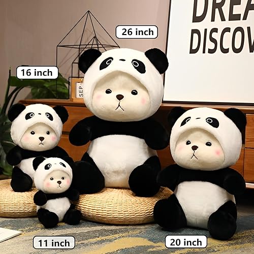 Miniatura 9 de Peluche de peluche de fresa de dibujos animados, lindo oso de peluche con sombrero de oso de fresa extraíble (oso de fresa rosa, 20 pulgadas2 libras)